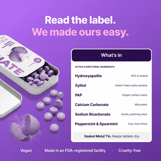 Purple Toothpaste Tablets